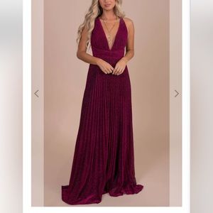 Dark fushia maxi dress never worn